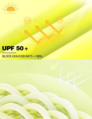 Boys UPF 50+ Short Sleeve Rash Guard Swim Shirt - Small Yellow
