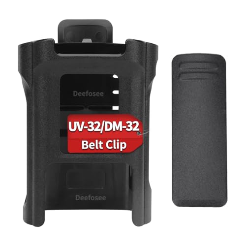 BAOFENG DM32/UV32 Radio Holster, Walkie Talkie Belt Holder Case UV-32 Belt Holder For DM32 UV32 Walkie Talkie Holder Duty Belt Accessories Portable Travel Camping Storage