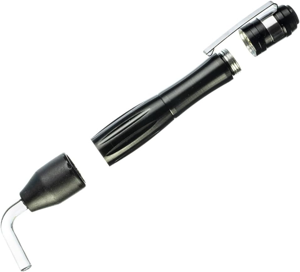 SE Compact Bore Light with Fiber-Optic Acrylic - Portable, High Beam Flashlight for Firearm Maintenance and Inspection - GC-BL-1AAA