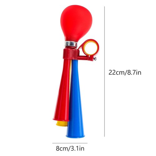 Toddmomy 3Pcs Bugle Horn Retro Clown Horn Kids Bike Horn Squeeze Clown Horn Loudspeaker Snail Air Horn Handlebar Accessories for Vehicles Bicycles Golf Cart