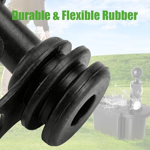 Replacement Rubber Drain Plug for Golf Cart Ball Washer & Club Cleaner