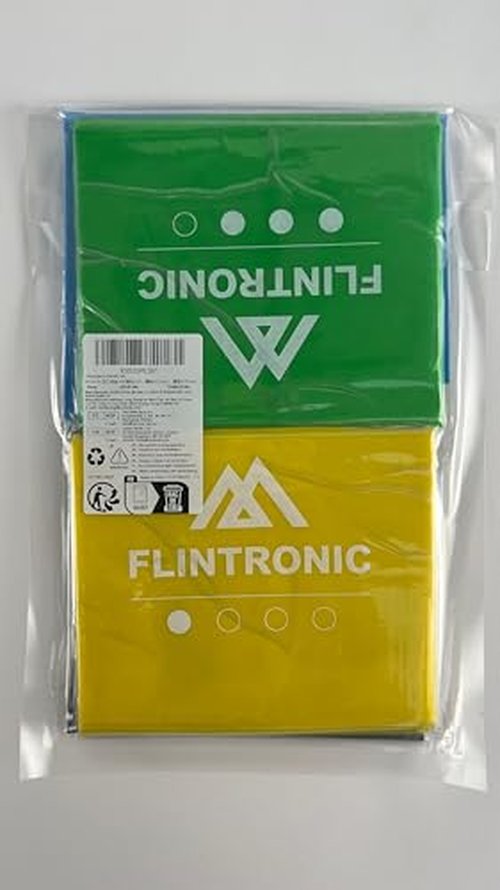 Flintronic Exercise Resistance Bands, 4 Pack Resistance Bands Set, TPE Elastic Bands with 4 Resistance Levels, 1.5M Workout Resistance Bands for Women and Men Strength Training, Yoga, Pilates