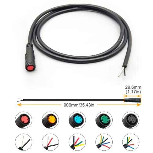 Ebike Extension Cable 2pin/3pin/4pin/5pin/6pin Julet Female/Male Single Head DIY Waterproof Line for Electric Motorbike Kit Light Throttle Ebrake Display