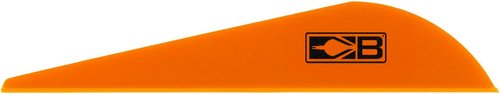 Bohning Heat Vanes, Low Profile Hunting Vane, 2.5" Neon Orange, 36pk