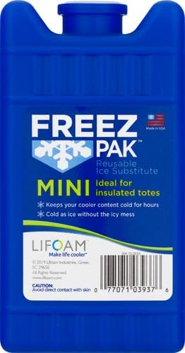 Freez Pak Hold 6 Can Soda Beer Coolant Reusable Ice Pack