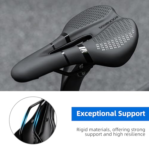 ROCKBROS Bike Seat Bike Saddle Comfortable Waterproof Ergonomic Design Bike Seat Cushion for City MTB Racing Bikes