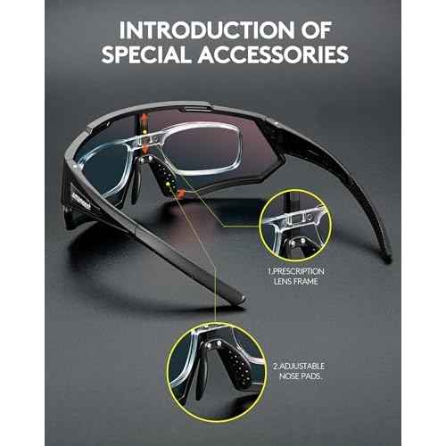 Sunglasses UV Protection Cycling Sunglasses for Men and Women,Impact Resistance Z87.1 for Construction