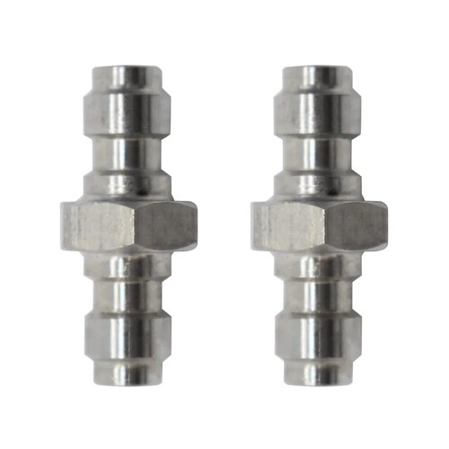 RecDec 2 Pack Air Compressor 8mm Quick Disconnect Plug Coupler Male Adapter Extender Connector Fittings for PCP Paintball High Pressure Hand Pump Rifle Gun Air Filter Tank Water-Oil Sparator