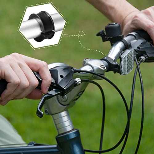 12 Pcs Bicycle Handlebar Shim Rubber Gasket 22.2/25.4 mm to 31.8 mm Bike Handlebar Shim Spacer Reliable Lightweight Non Slip Handle Grip Adapter Stem Reducer