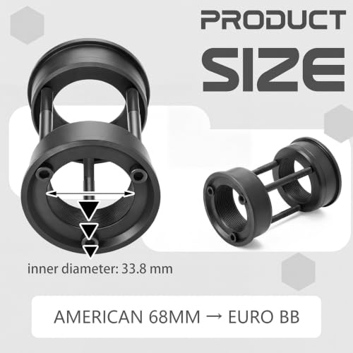 Mifoci American to European Bottom Bracket Adapter Black
