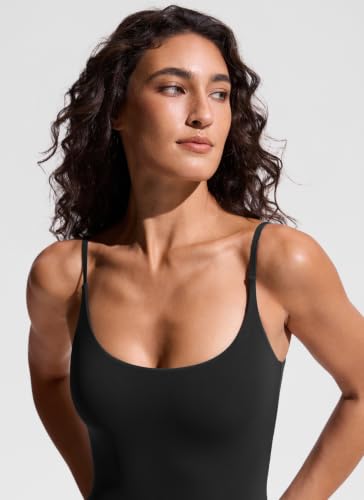 Nexfeel Scoop Neck One-Piece Swimsuit - Medium Black, Women's Bathing Suit