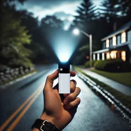 IN SELECT 9 Volt Small Pocket Led Mini Flashlight -High Lumens Compact Portable Emergency Light Multi Mode Handheld Flashlight Light for Camping Hiking and Outdoor Use (2Pack,Battery not Included)
