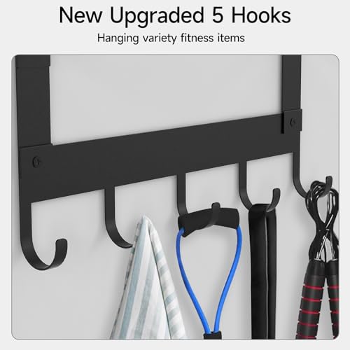 Yoga Mat Wall Mount Organizer 4-Tier Storage Rack Black - Wall Mount Yoga Mat Holder