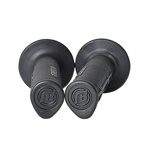 NIBBI Black Motorcycle Handlebar Grips 7/8 Inch Dirt Bike Handlebar Set