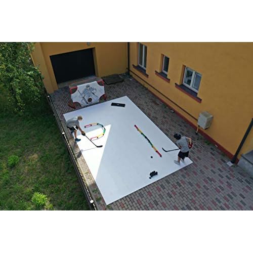 Hockey Revolution My Puzzle Durable Flooring Tiles - Slick Interlocking Training Surface for Stickhandling, Shooting, Passing - Build Your Own Platform (8 Tiles (9.39 sqft)