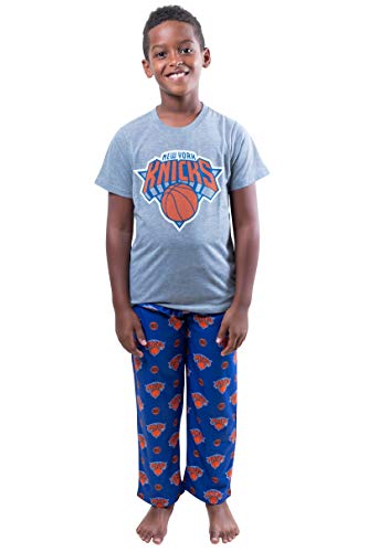 New York Knicks Youth NBA 2-Piece Pajama Set Boy Sizes - Lounge Pants & Tee