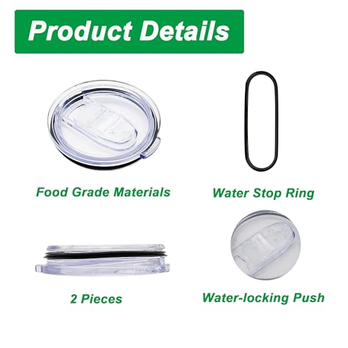 40oz Tumbler Lid Replacement for Hydro Flask - Splash Proof & Easy to Install