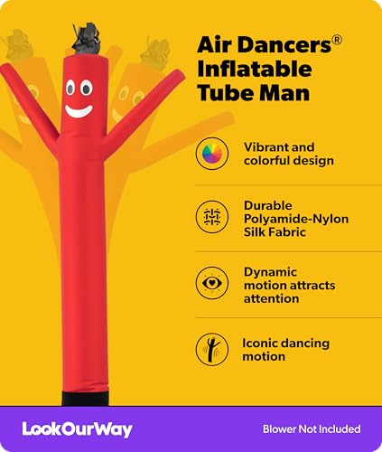 LookOurWay 7ft Air Dancer Wacky Inflatable Tube Man Red Attachment - Advertising Sign