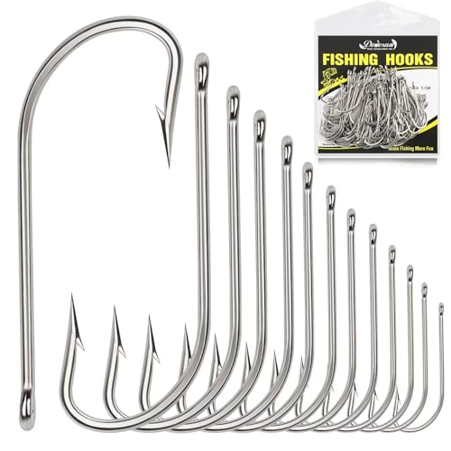 2# Stainless Steel Forged Saltwater Fishing Hooks 100pcs - O'Shaughnessy Trolling & Inshore