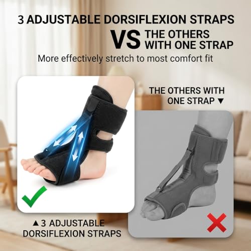 Adjustable Night Foot Support Brace for Heel Pain & Achilles Tendon Relief