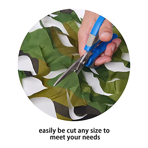 Camo Netting Camouflage Mesh 5ft x 65.6ft Bulk Roll for Hunting & Outdoor Use - Woodland Pattern