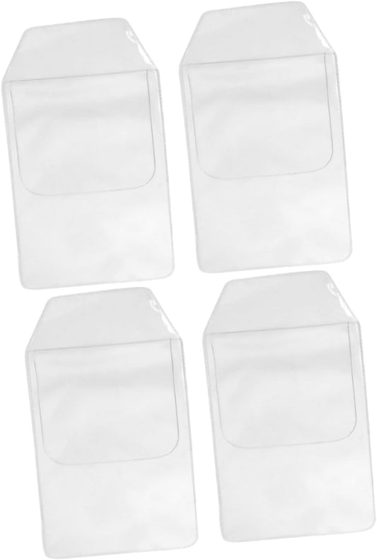 Pack of 20 Transparent PVC Pocket Protectors for Pen Leaks - Clear Pen Leak Protector for Doctors, Nurses, Lab Coats, and Office Supplies - Shirt Pocket Organizer