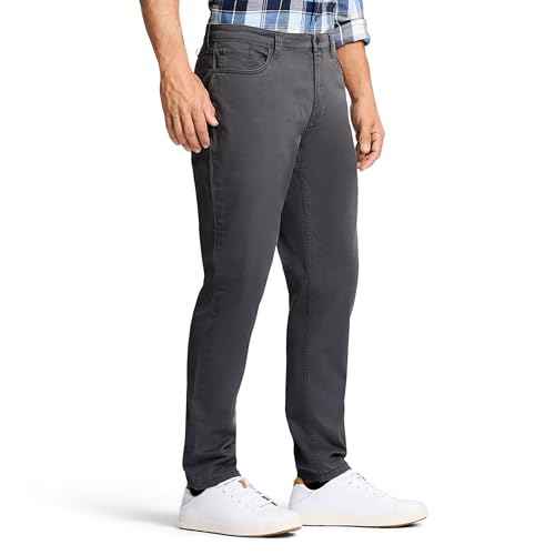IZOD Men's Saltwater Stretch Twill 5 Pocket Straight Fit Chino Pant