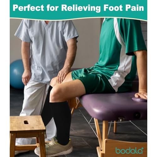 Plus Size Compression Socks: Wide Calf Toeless Stockings for Men Women - Open Toe 20-30 mmHg Compression Hose Support for Travel Nurses