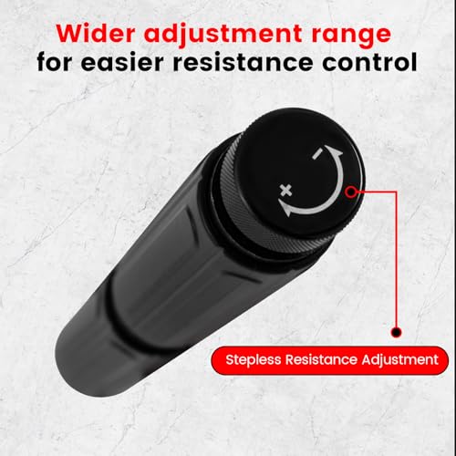 Black Forearm Strengthener Grip Trainer with Silicone Handle - Adjustable Metal Resistance