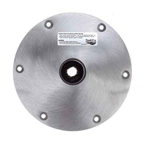 Attwood SP-67904 Swivl-Eze Lock'N-Pin Aluminum 1.77 Series Snap-Lock 9-Inch Boat Seat Round Base Plate