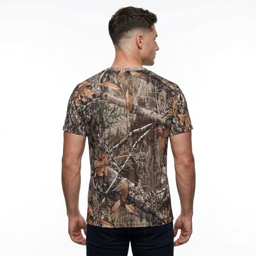 Realtree Camo Unisex Poly T-Shirt - Realtree Edge Polyester, XX-Large