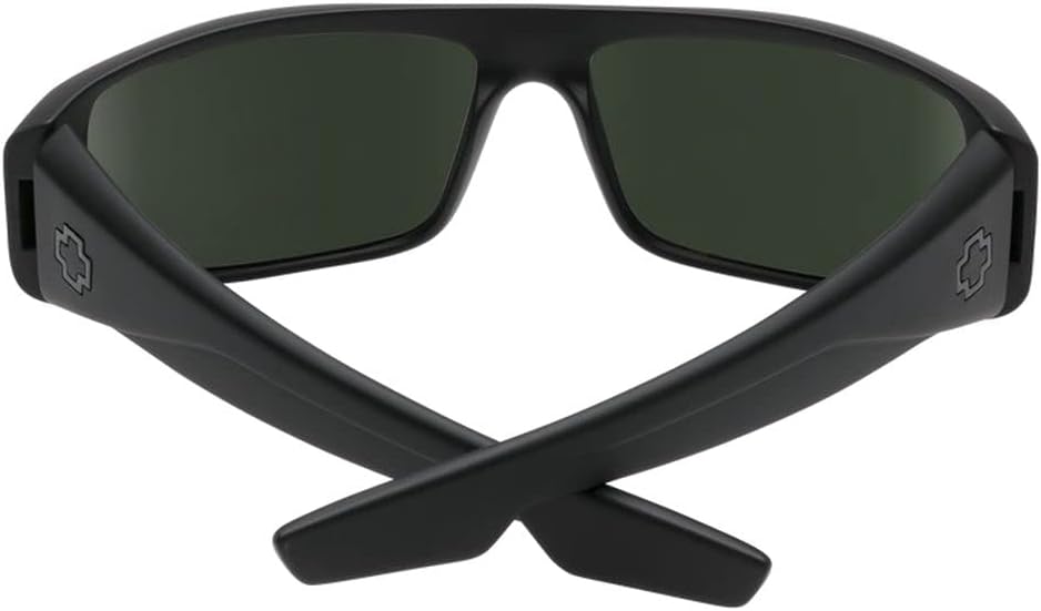 SPY OPTIC LOGAN MATTE BLACK POLARIZED PLASTIC SIGNATURE GREY LENS SUNGLASSES SHADES