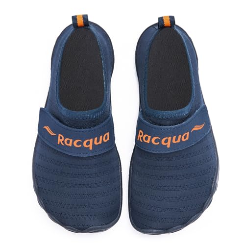 Kids Water Shoes Non-Slip Beach Shoes for Boys and Girls - Navy, Big Kid