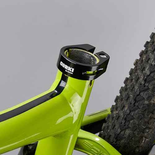 Corki Cycles Bike Seatpost Clamp 34.9mm Bike Seat Post Collar Aluminium Alloy Black