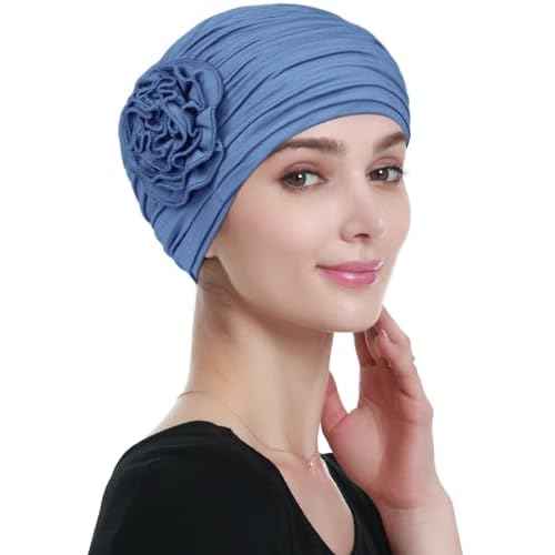 Alnorm Flower Design Chemo Hair Loss Caps Cancer Headwear for Women