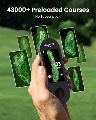 MiLESEEY GeneSonic Go Golf GPS Handheld with 43,000+ Courses, Touchscreen, No Subscription