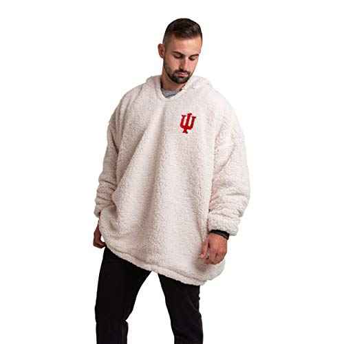 FOCO NCAA Reversible Oversized Sherpa Hoodie Sweatshirt Hoodeez