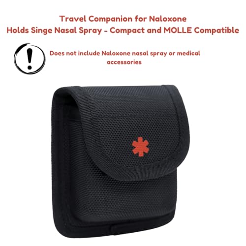 Rothco Hard Molded Nasal Spray Pouch - Black, 4x4.5x1.5 Inches, One Size