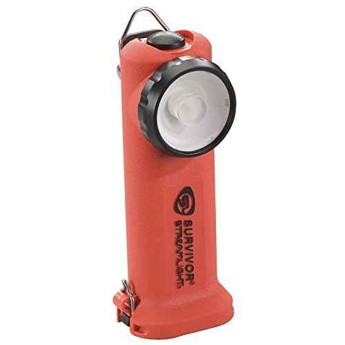 Streamlight 90540 Survivor 175-Lumen Alkaline Safety-Rated Firefighter Right Angle Flashlight, Orange