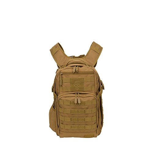 Tactical Daypack Backpack 24.2L Desert Clay Water-Resistant MOLLE Hiking & Travel