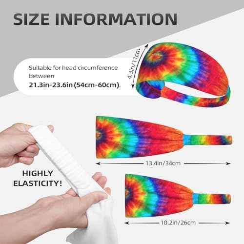 Elastic Headband Breathable Athletic Sweat Headbands for Men Women