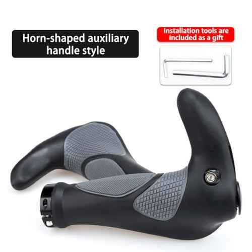 Mountain Bike Grips Bicycle Handlebar - Ergonomic Anti-Slip Design for MTB Grips Soft Gel Handlebar Grips Quality Bike Handle Grips