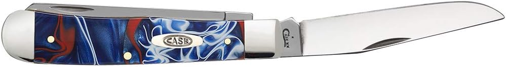 Case WR XX Pocket Knife Patriot Kirinite Trapper Item #11200 - (10254 SS) - Length Closed: 4 1/8 Inches