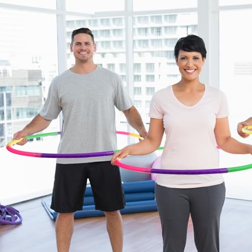 26 Inch Color Detachable Hoop Fitness Waist Exercise Ring for Cardio & Gym