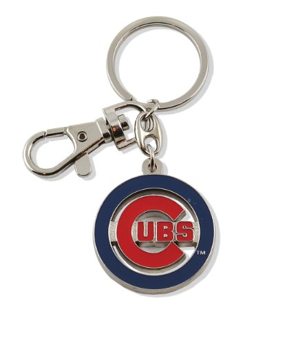MLB Heavyweight Key Ring - Unisex Team Logo Keychain, Chicago Cubs Variation