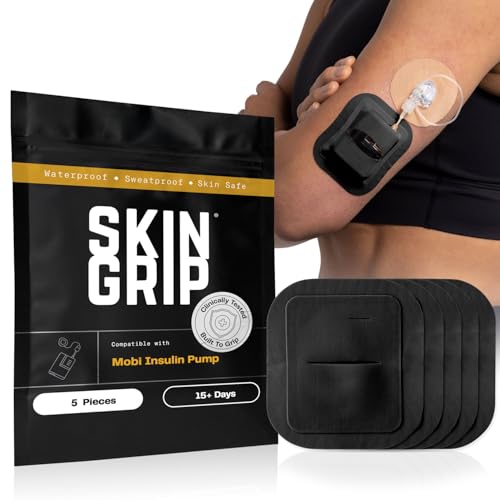 Skin Grip Tandem Mobi Adhesive Pocket Patch Black - 5 Pack