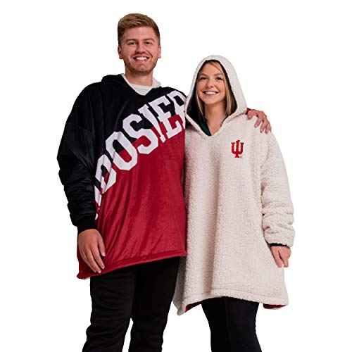 FOCO NCAA Reversible Oversized Sherpa Hoodie Sweatshirt Hoodeez