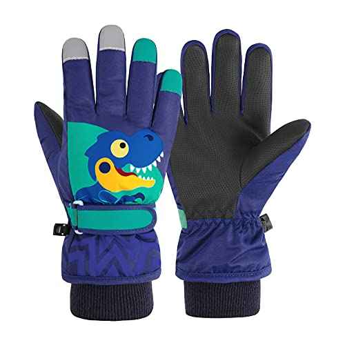 American Trends Kids Waterproof Winter Gloves Warm Snow Gloves Boys Girls Ski Gloves Toddler Mittens Windproof