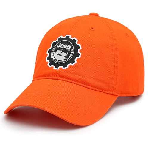 Jeep Hat Performance Parts Gear Logo Heavy Twill Baseball Cap