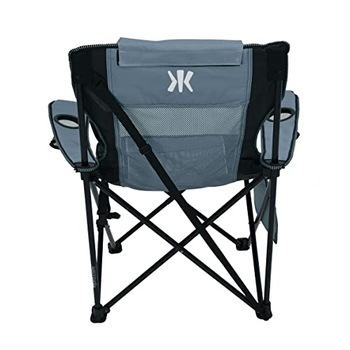 Kijaro Elite Sling Camping Chair - Perfect for Chilling at Outdoor Activities, Sports Games, & Family Events - Hallett Peak Gray…
